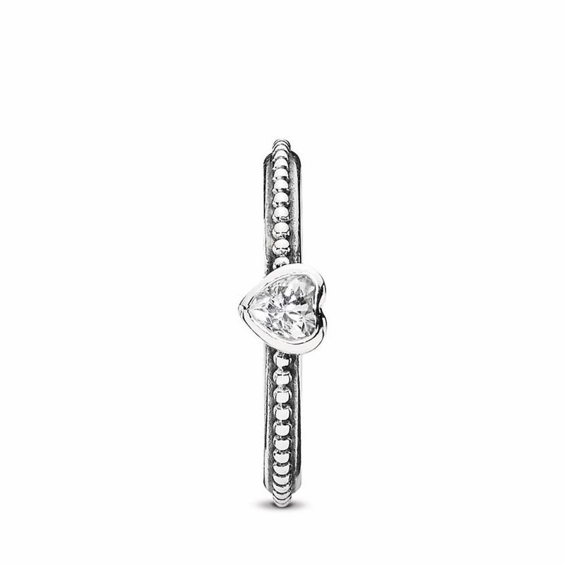 Pandora One Love Promise Ring - Sterling Silver/Cubic Zirconia - Canada | GH2289CJ